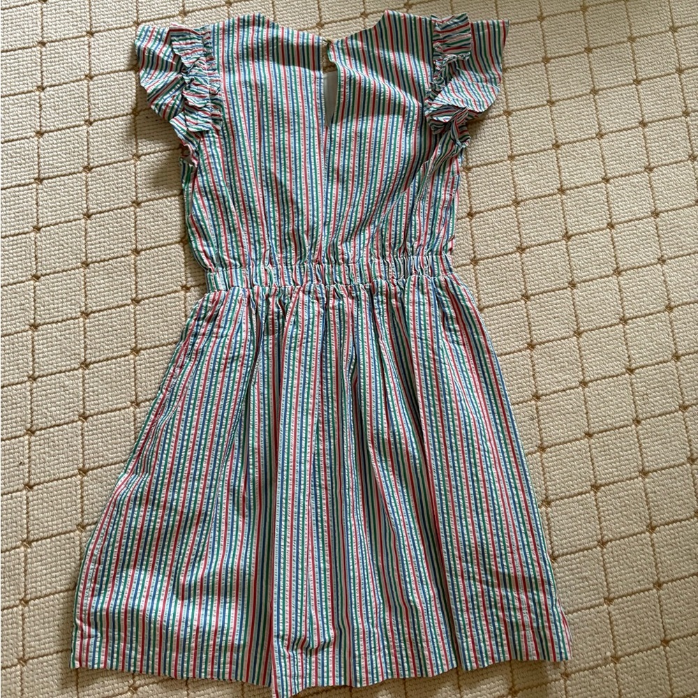 Crewcuts size 14Striped Multicolor Kids Dress - Picture 2 of 4